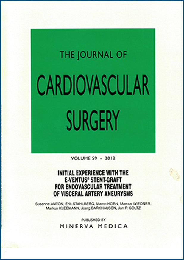 The Journal of Cardiovascular Surgery August 2018, Volume 59 No. 4